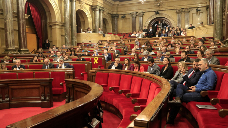 Sessió al Parlament de Catalunya
