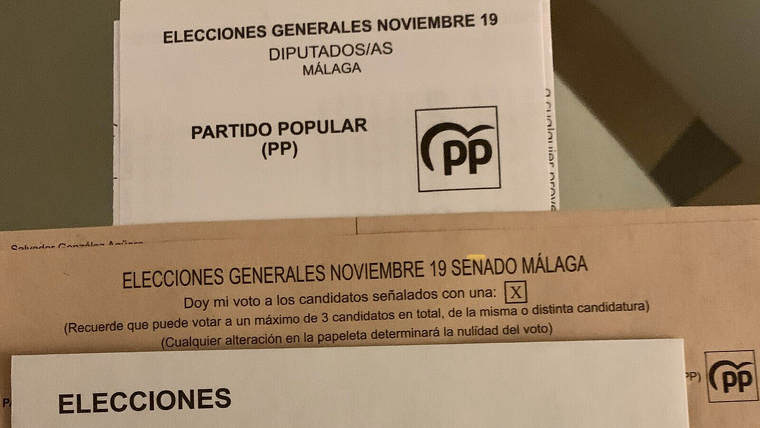 Paperetes per les eleccions generals del 10-N