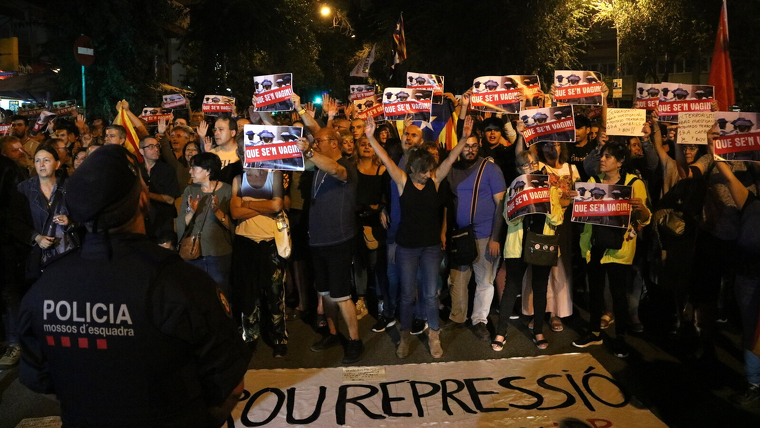 Manifestació suport cdr