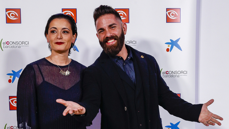 Marc Ribas amb la seva dona a l'entrega dels premis Zapping 2019