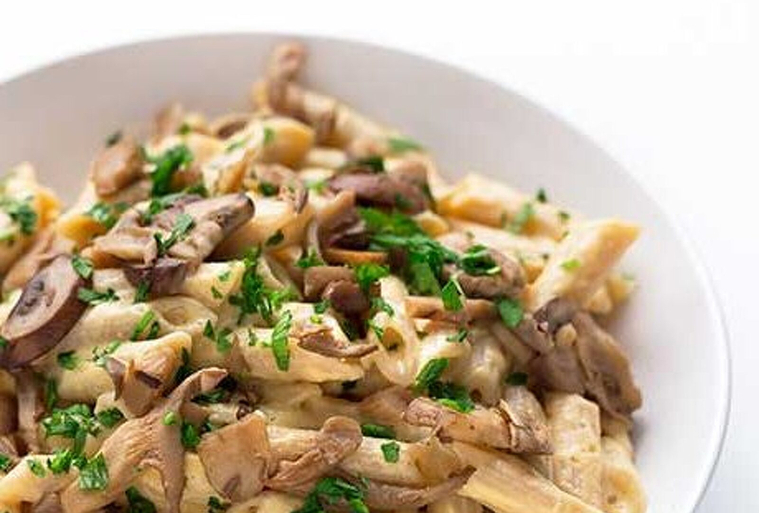 Pasta de carabassa i bolets, una delícia pel paladar