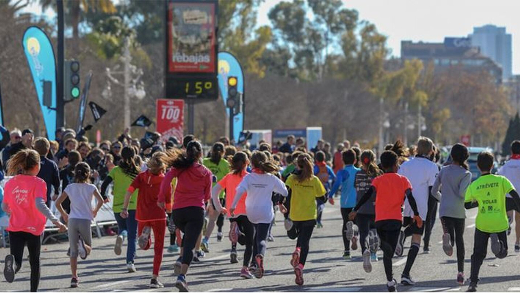 Gent corrent en una carrera