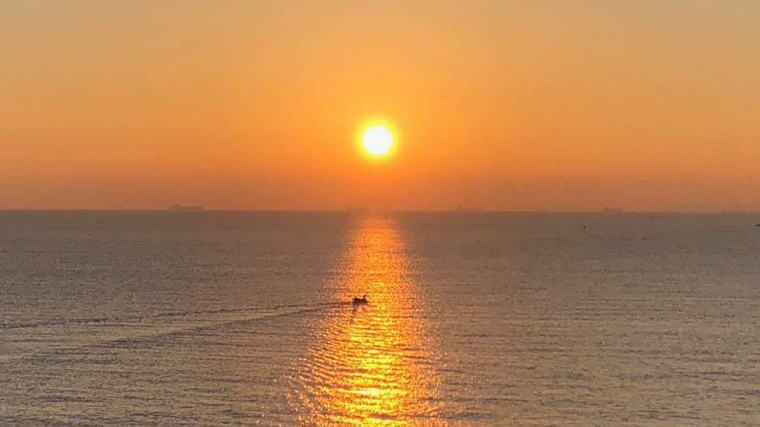 Posta de sol des de València
