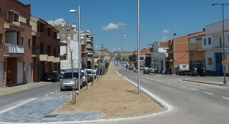 Imatge del nou enllumenat