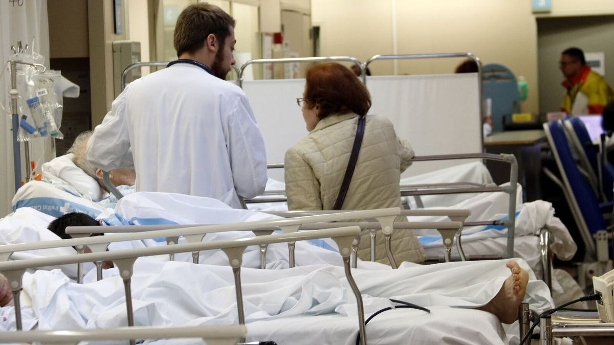 Imatge d'una de les sales de l'hospital Vall d'Hebron de Barcelona.