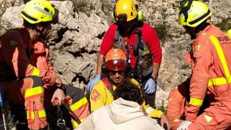 Salven a una xica que havia caigut en un barranc en Gandia, la Safor (ValÃ¨ncia)