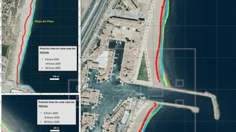Les platges del golf de ValÃ¨ncia han perdut fins a 32 metres