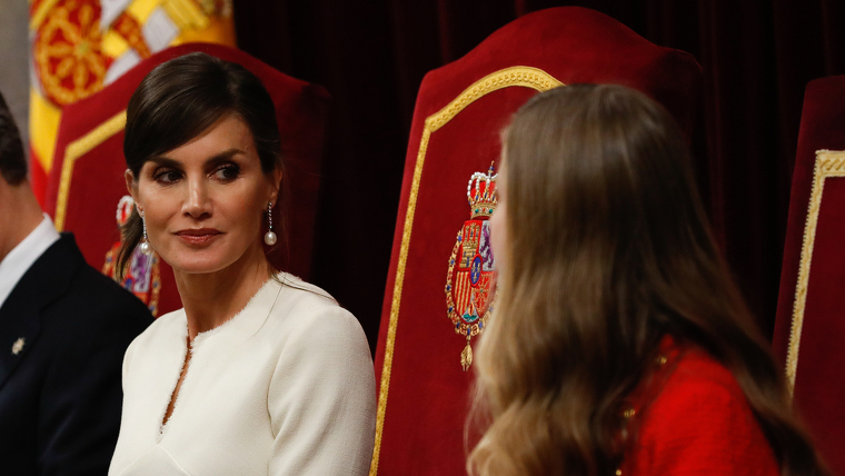 La reina LetÃ­cia i la princesa Elionor a lâobertura de les Corts (03-02-2020)