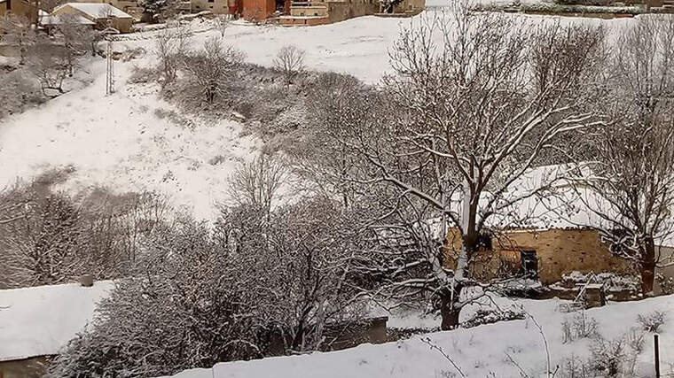 Imatge de la nevada a Campelles, al Ripollès, el 25 de març del 2020