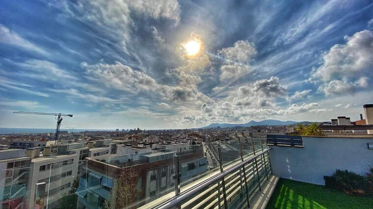 Imatge del temps a Mataró el 25 de març del 2020