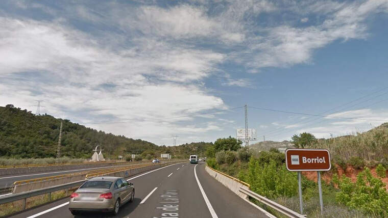Ferit en un accident en la CV-10 en Borriol, en la Plana Alta (Castelló)