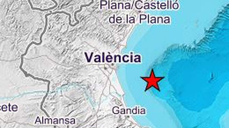 TerratrÃ¨mol de magnitud 3'7 en el Golf de ValÃ¨ncia