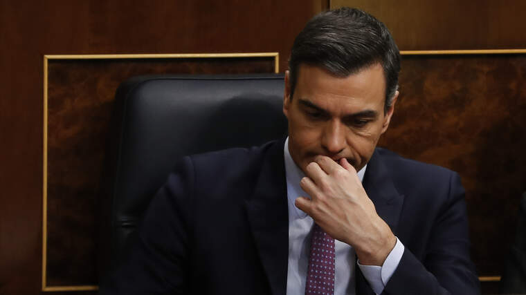 Pedro SÃ¡nchez durante la primera sesiÃ³n de investidura en el Congreso de los Diputados, Madrid, el sÃ¡bado, 4 de enero de 2020