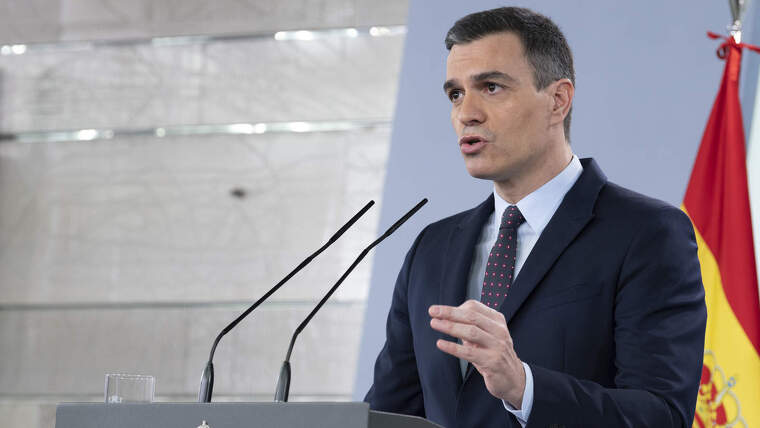 Pla mitjÃ  del president del govern espanyol, Pedro SÃ¡nchez