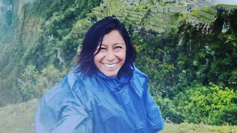 Nathaly Salazar en el seu viatge a Perú