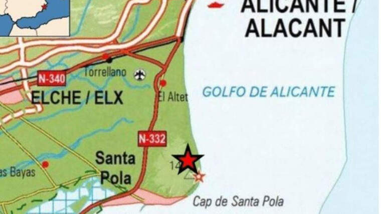 Registrat un terratrÃ¨mol en Santa Pola, el Baix VinalopÃ³ (Alacant)
