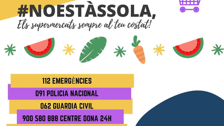 Gandia, en la Safor (València) posa en marxa la campanya 'No estàs sola'