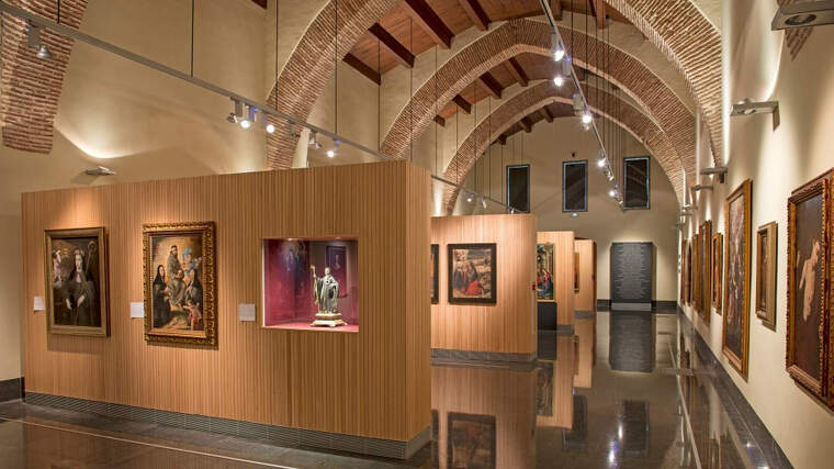 Interior del Museu de Santa Clara, en Gandia
