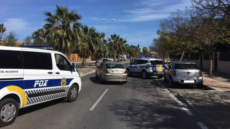 Control policial en Alacant