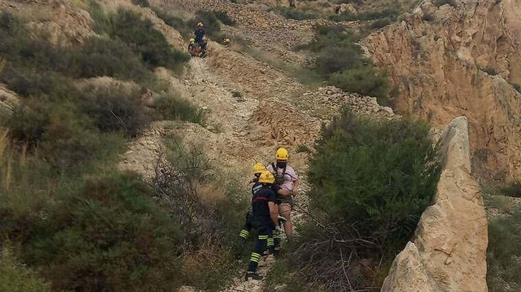 Rescaten a un menor que havia quedat atrapat en la Serra Grossa d'Alacant