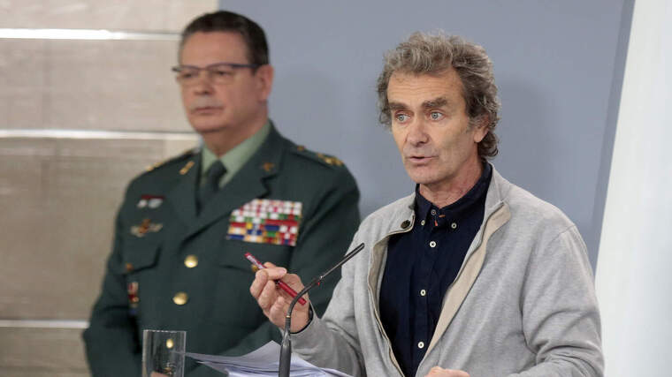 Fernando Simón en roda de premsa pel coronavirus el 17 de març de 2020