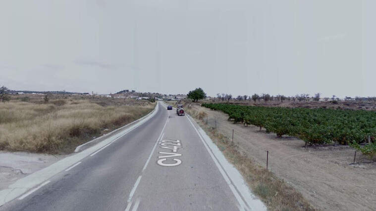 CV-422 en TurÃs, en la Ribera (València)