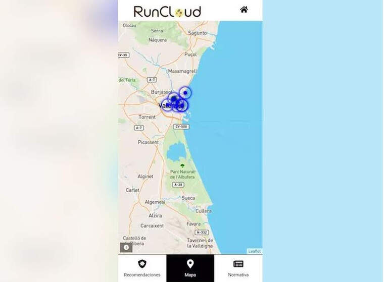 'RunCloud', l'app valenciana que permet vore quants deportistes hi ha en una zona