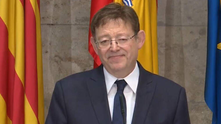 El president de la Generalitat Valenciana, Ximo Puig, en roda de premsa telemà tica (03/05/2020)