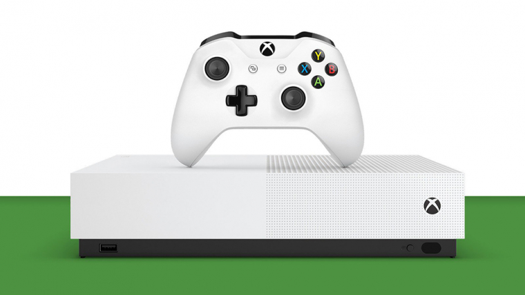 DiseÃ±o de la Xbox One S All-Digital Edition.