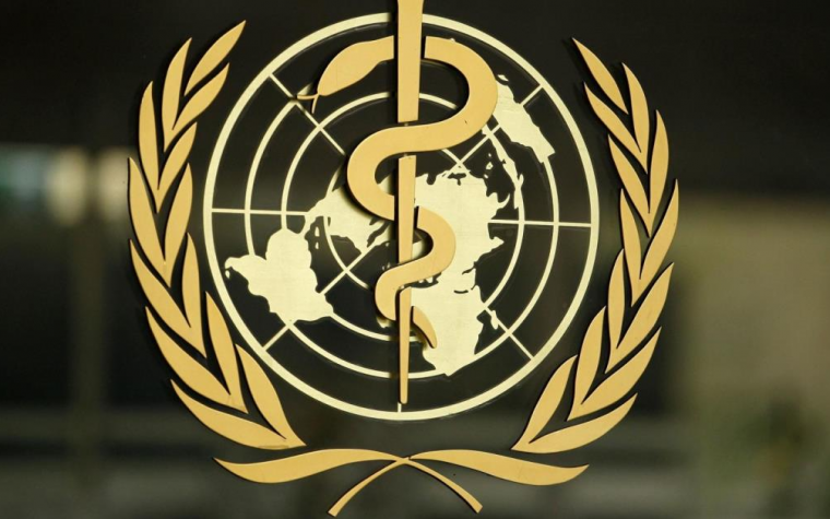 El logo de la OMS representa la vara de Asclepio, símbolo de la medicina