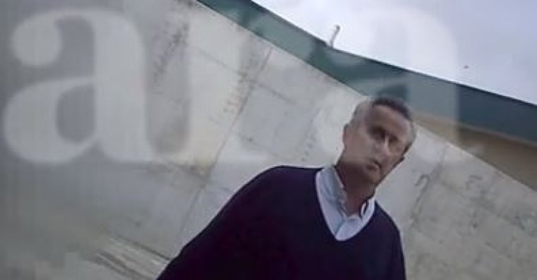 Captura del vídeo on es pot veure Joaquim Forn al pati de la presó