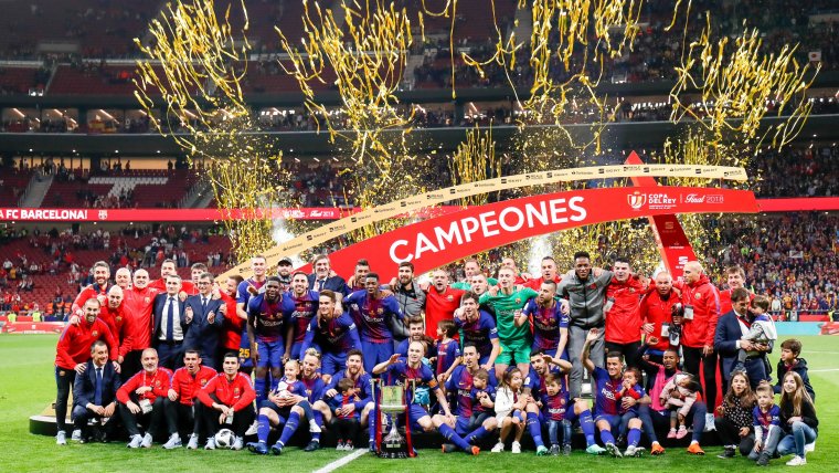 El FC Barcelona va guanyar l'any passat la seva quarta Copa del Rei consecutiva