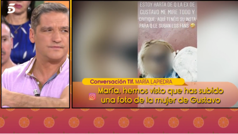 María Lapiedra fa pública una foto de l'exdona de Gustavo