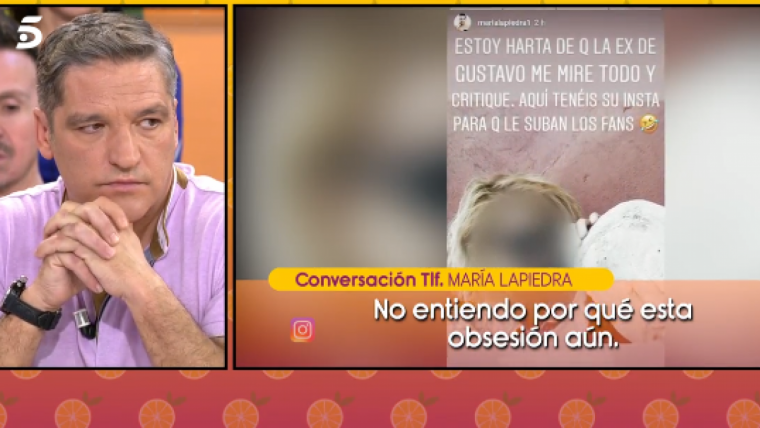 María Lapiedra firma que Toñi li mira constantment les seves xarxes socials
