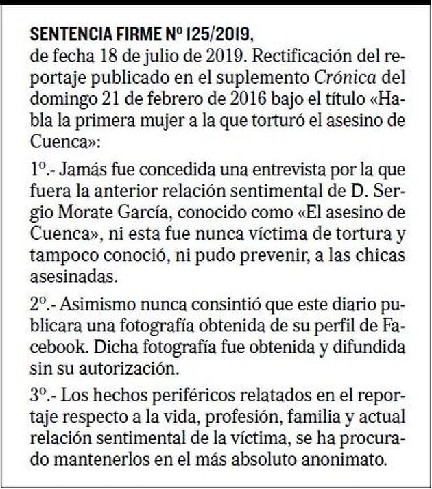 Sentència publicada per 'El Mundo'
