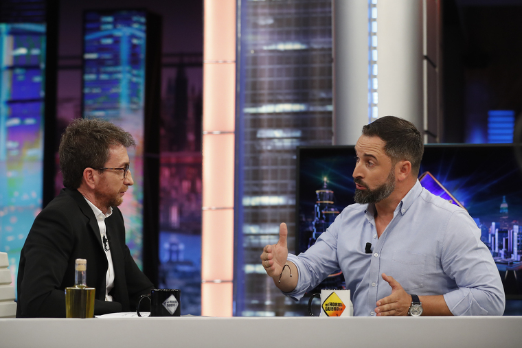 Pablo Motos entrevistant el líder de VOX, Santiago Abascal