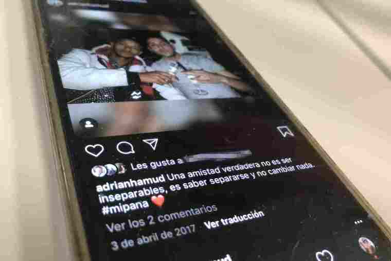 Captura de pantalla de l'Instagram d'Adrián H.M, en una fotografia amb el seu amic Ángel, a qui va atropellar mortalment a Cerdanyola el juliol de 2020
