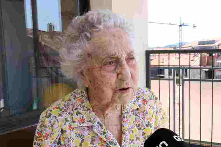 Maria Branyas, la persona més vella de Catalunya que ha sobreviscut al coronavirus