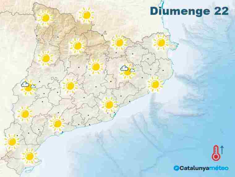 Mapa de previsió a Catalunya el 22 de novembre del 2020