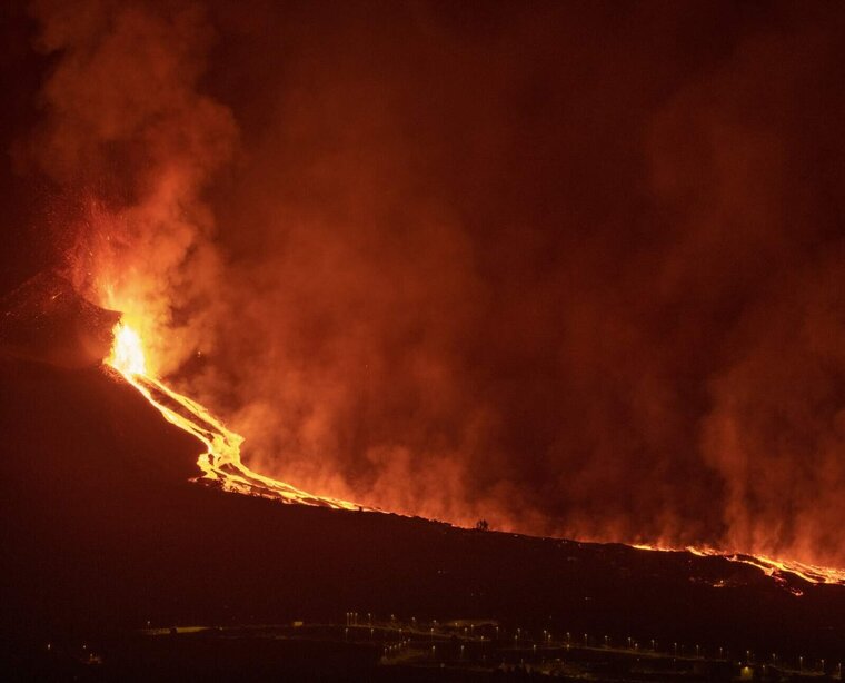 Erupció del volcà de La Palma.