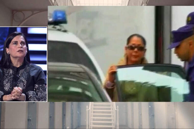 Captura de Pepi Valladares parlant a 'Sábado Deluxe' i de la detenció d'Isabel Pantoja