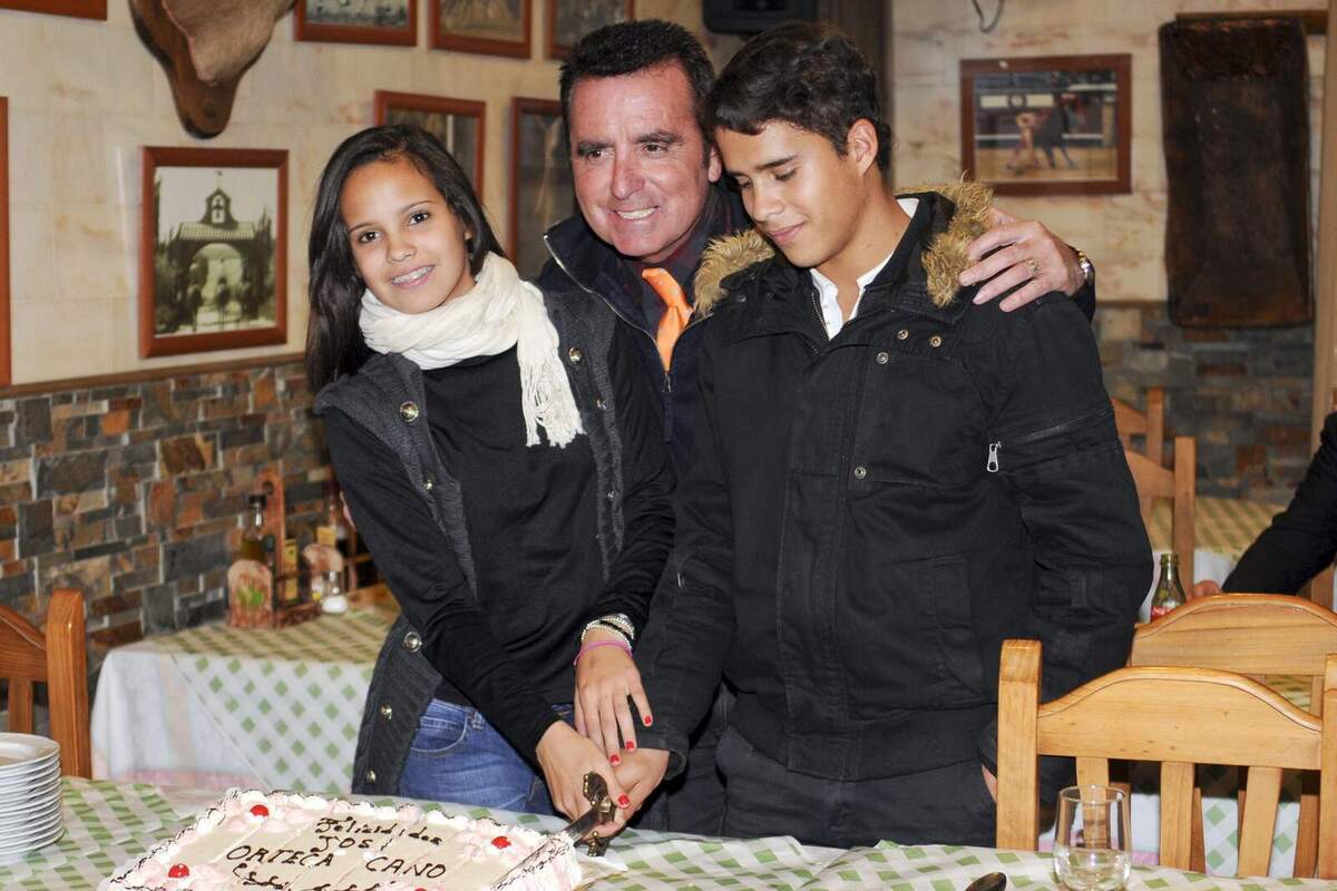 Ortega Cano i els seus fills, Gloria Camila i José Fernando