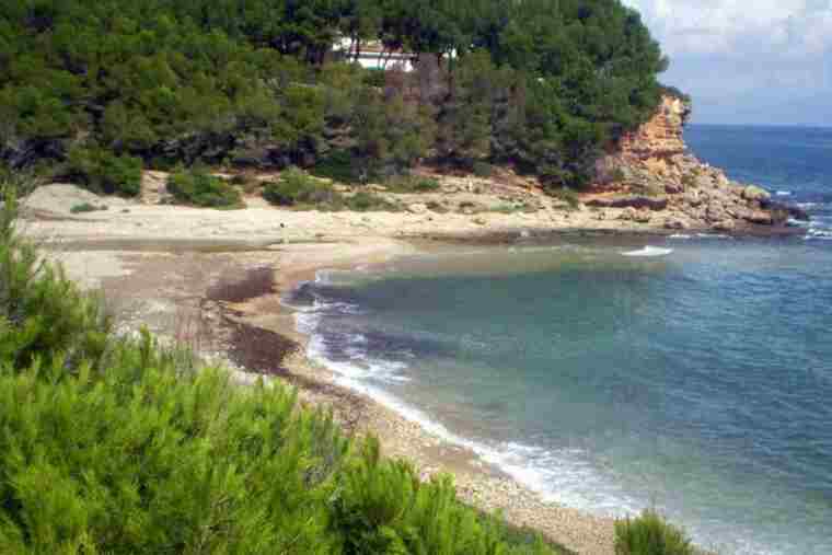 Imatge del Torrent del Pi, a l'Ametlla de Mar.