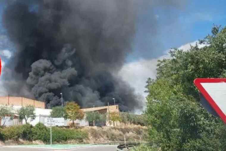 Imatge d'un incendi a Artesa de Segre.
