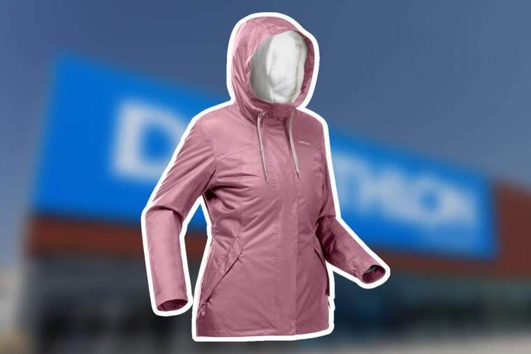 Imatge d'una jaqueta rosa de Decathlon