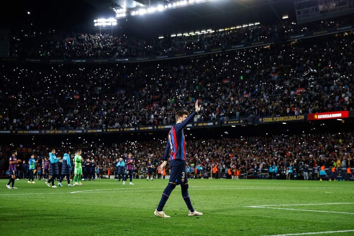 Imatge de Gerard Piqué al Camp Nou