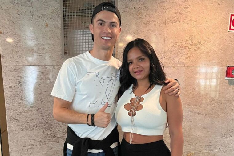 Foto de Cristiano Ronaldo amb la 'influencer' Georgilaya.