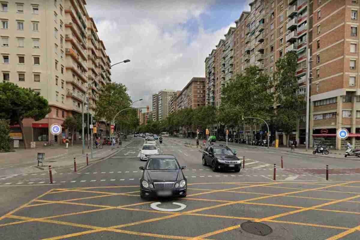 Imatge de l'Avinguda Meridiana de Barcelona