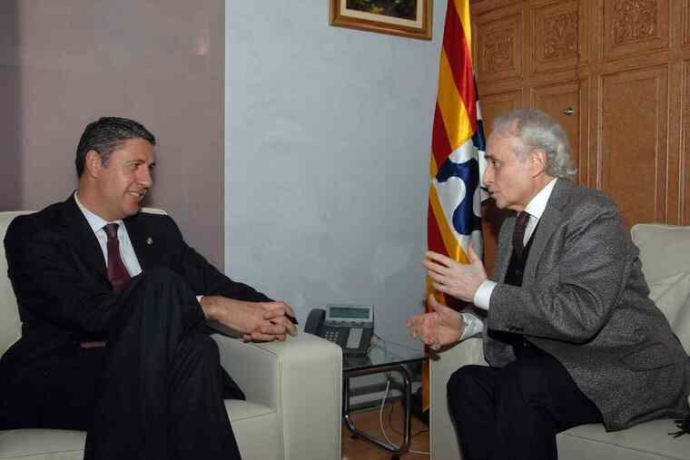 Josep Carreras i, l'exalcalde de Badalona, Xavier García Albiol