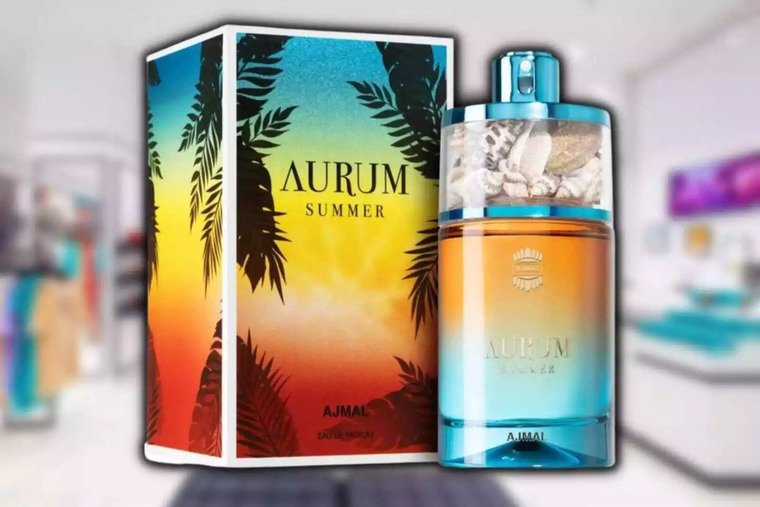 Fotomuntatge del perfum Aurum Summer de Notino